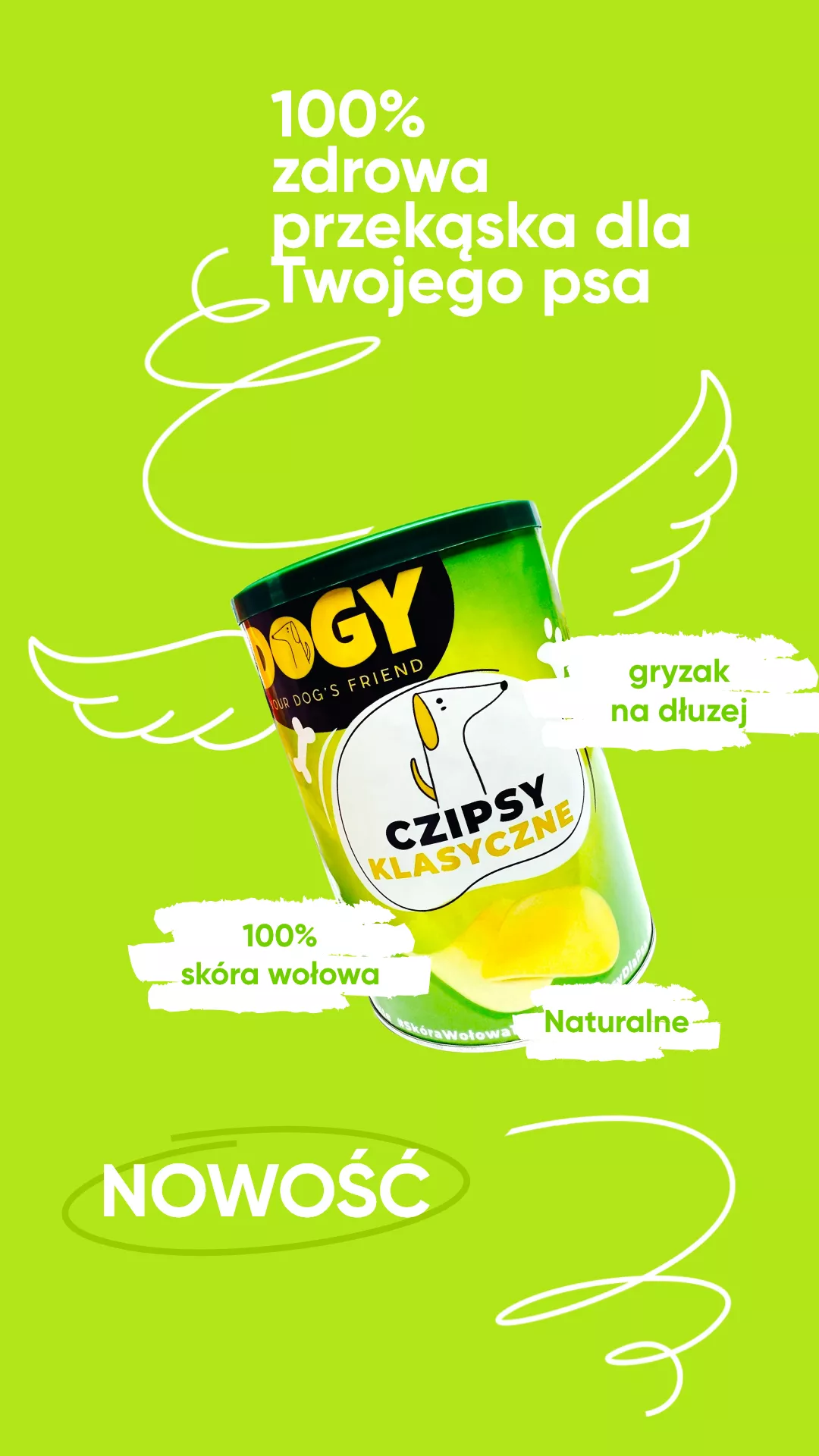 DOGY - Czipsy Klasyczne 120g