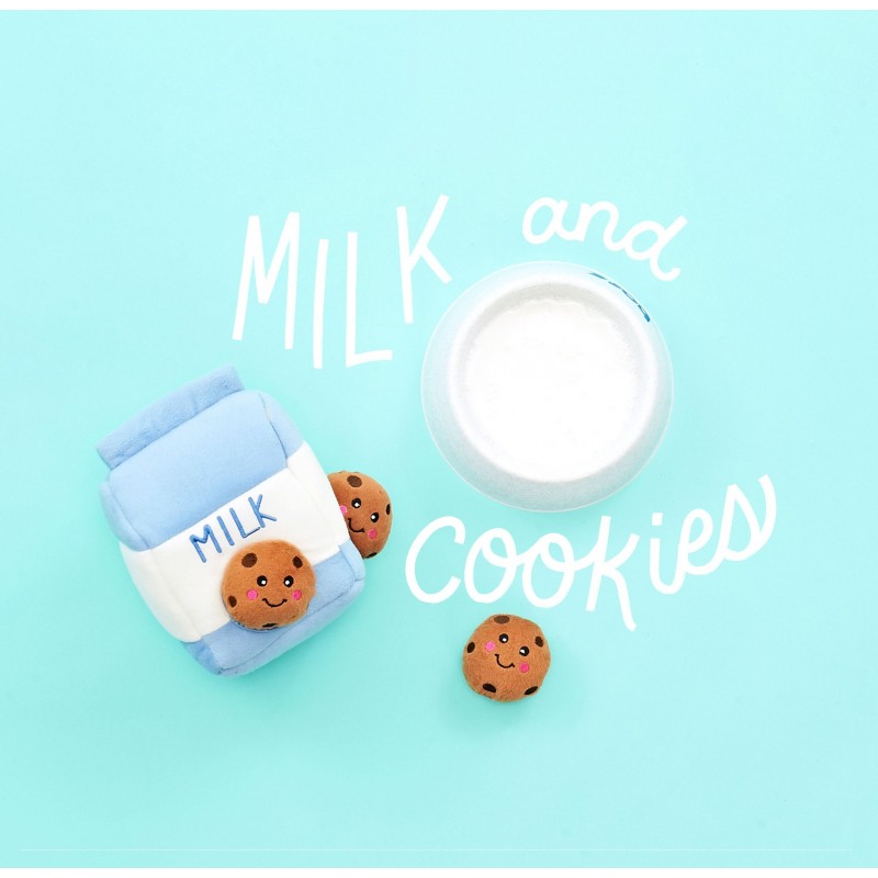 ZippyPaws pluszowa norka Mleko z ciastkami - zabawka węchowa dla psa