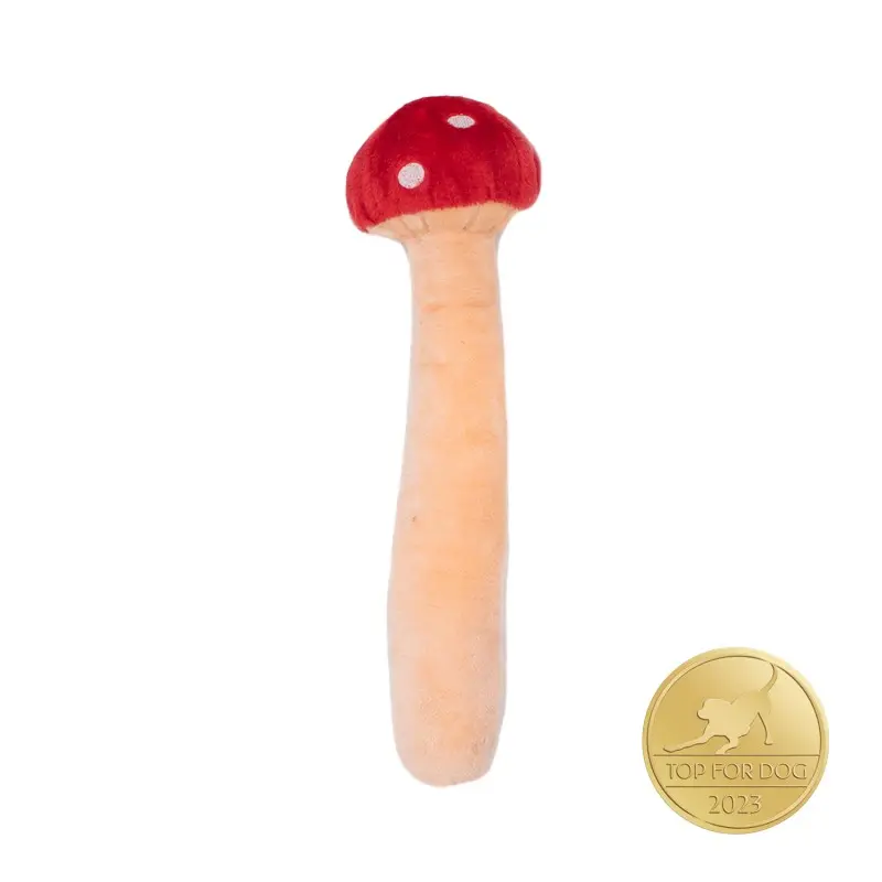 ZippyPaws pluszowy Jigglerz Muchomor - duża zabawka dźwiękowa dla psa 51cm