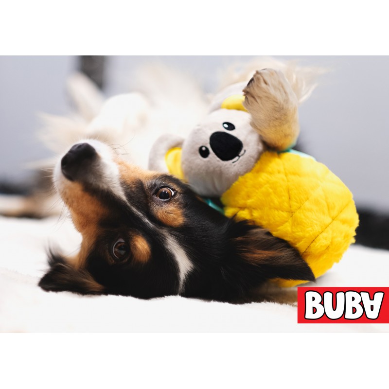 BUBA Koala ŚPIOCH 23cm - piszcząca i szeleszcząca zabawka dla psa