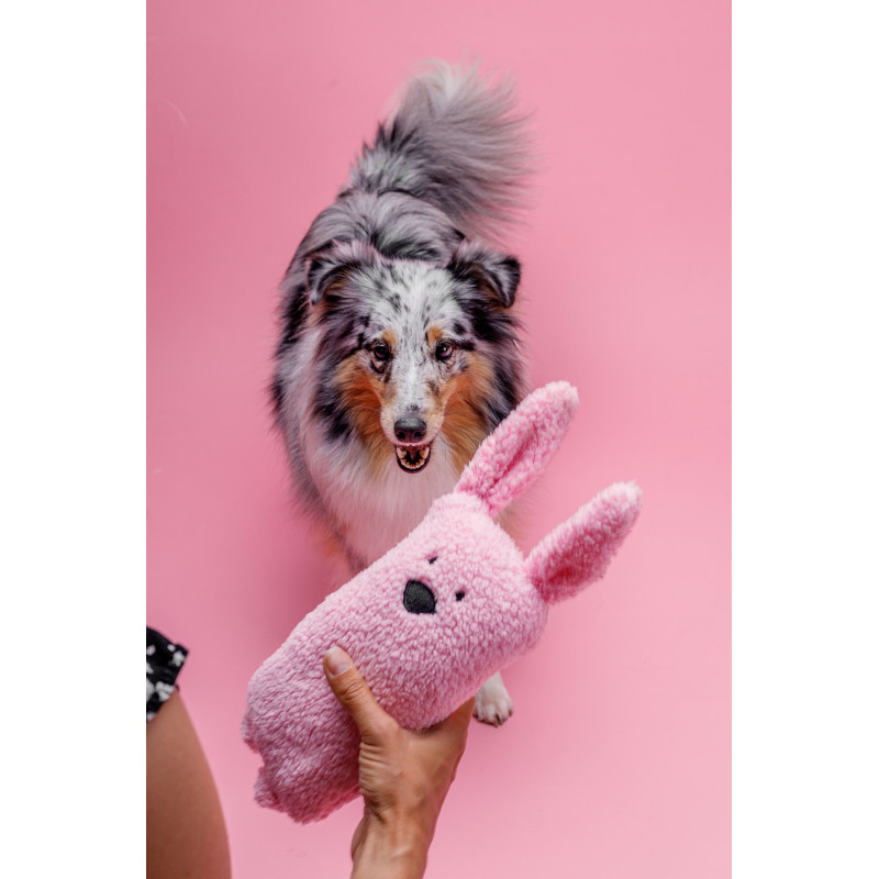 BUBA Królik niebieski Eco-line - zabawka dla psa z piszczałką