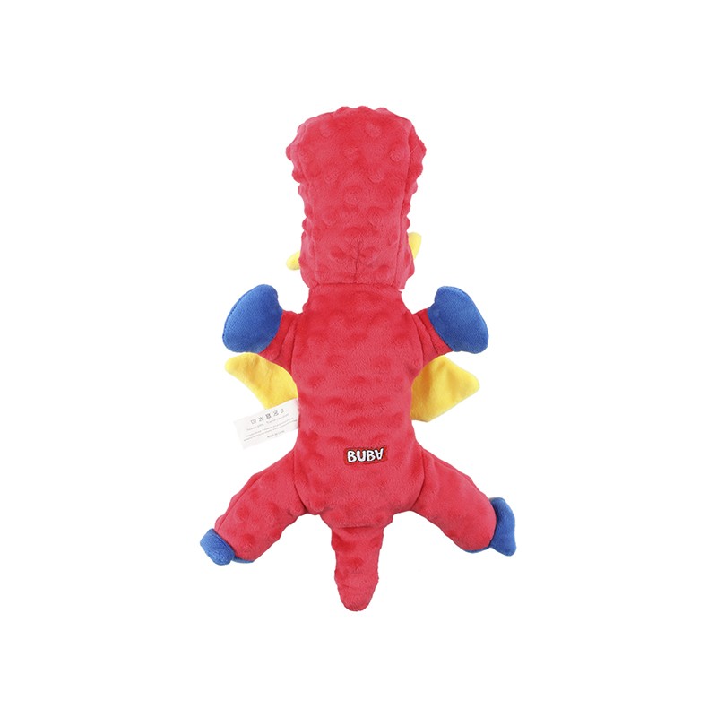 BUBA Smok pluszowy czerwony 34cm - piszczy i szeleści