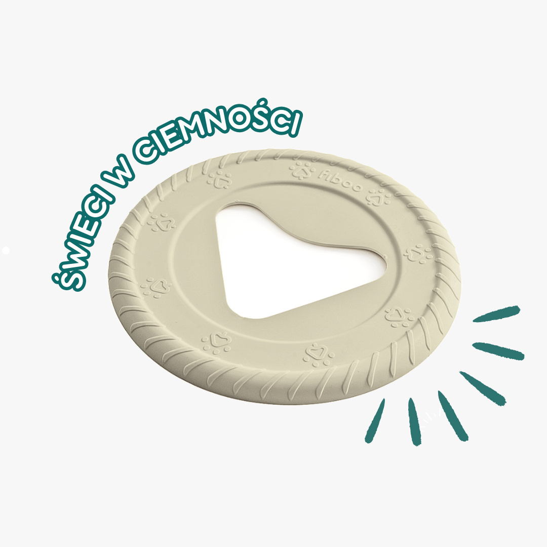 Fiboo Frisboo FLUO STANDARD - Frisbee dla Psa Świecące w Ciemności