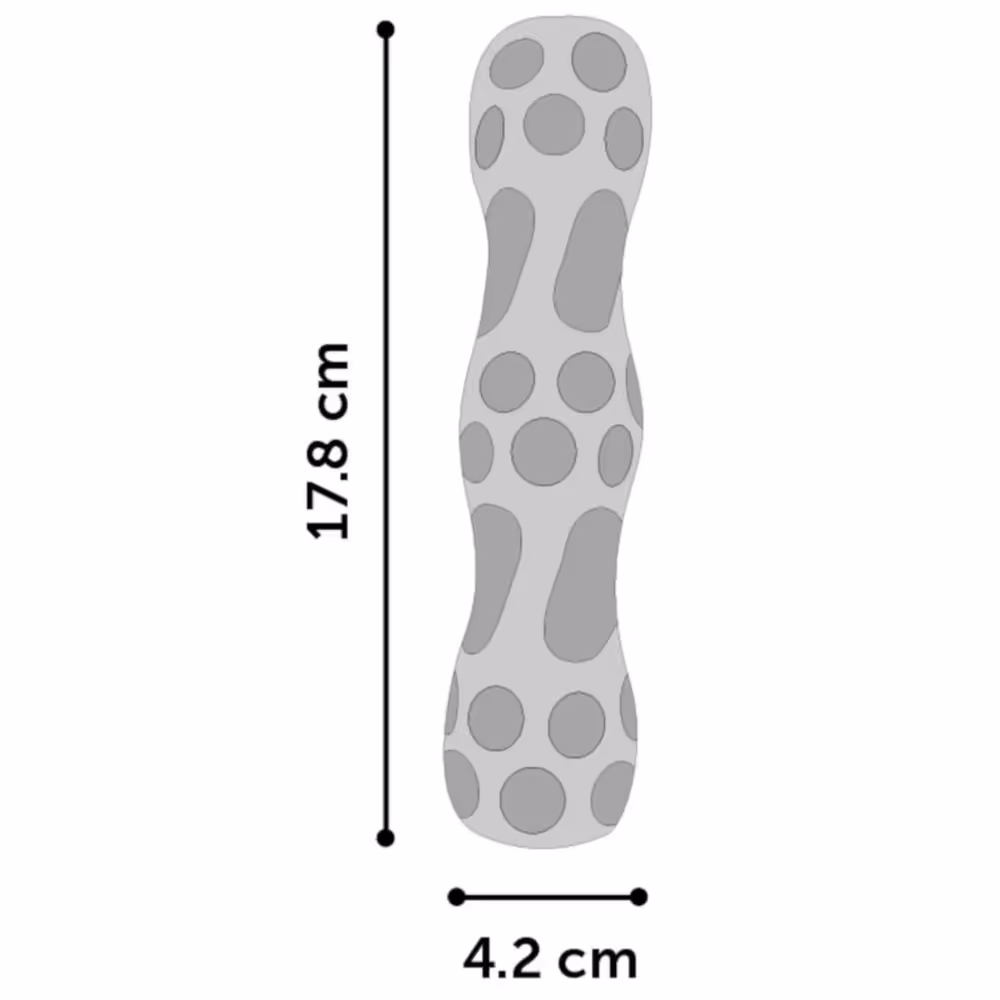 Flamingo Squeak Stick Blue - zabawka dla psa, kauczukowy patyk z wypustkami i piszczałką - S